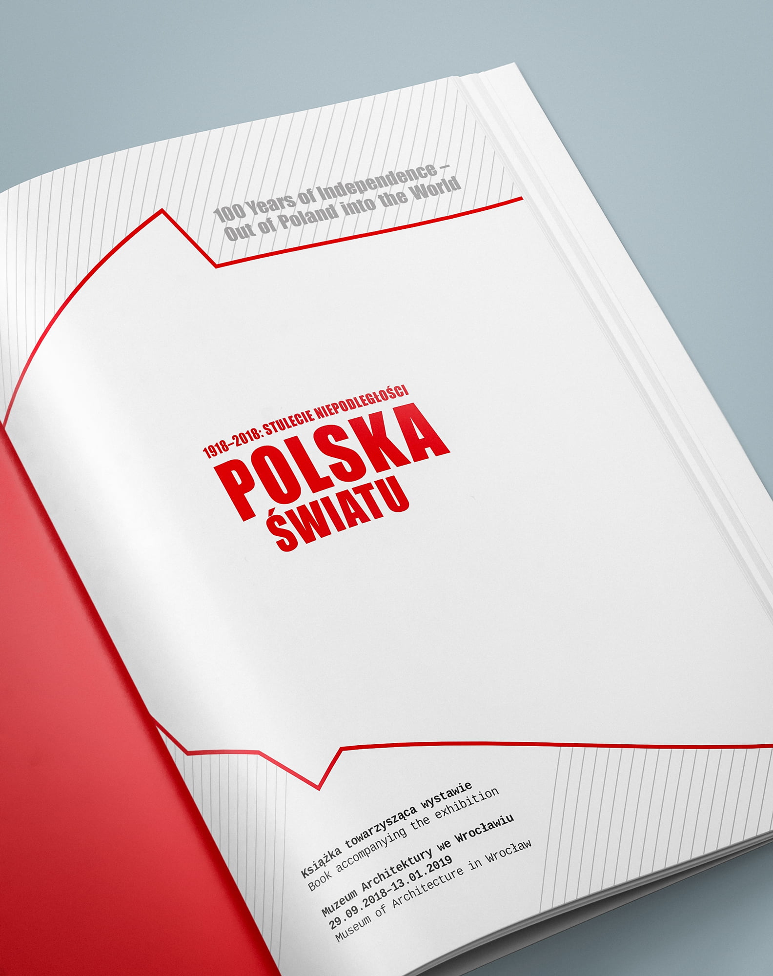 Projekt książki towarzyszącej wystawie Polska - światu 02
